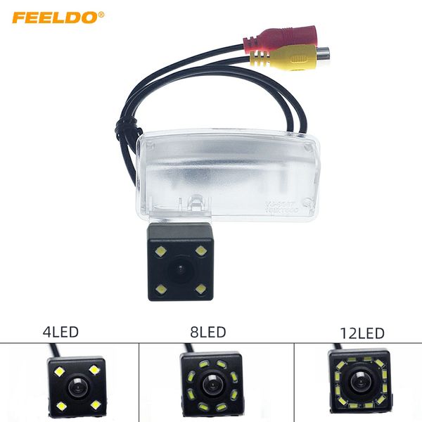 

feeldo 1set car ccd rear view camera with led for zotye t600 2014-2017 auto reversing backup parking camera #fd6010