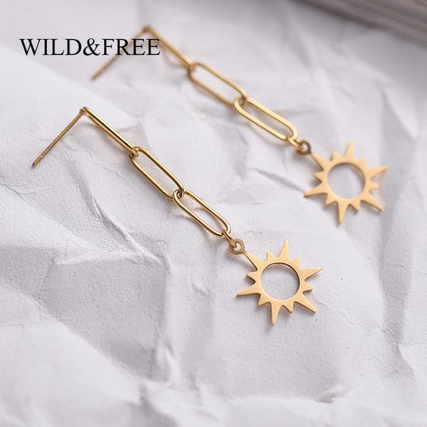 wildfree gold color chain link длинные мотаться серьги для женщин мода из нержавеющей стали выдалбливают вс падение серьги boho ювелирные из, Silver
wildfree gold color chain link длинные мотаться серьги для женщин мода из нержавеющей стали выдалбливают вс падение серьги boho ювелирные из, Silver