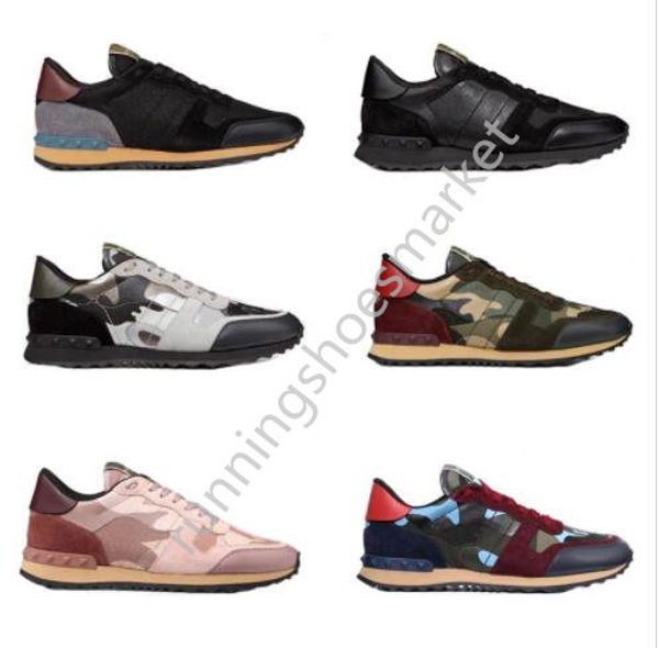 with box rockrunner camouflage sneaker studded designer shoes men women flats trainers mesh leather combo rock runner shoes, Black
with box rockrunner camouflage sneaker studded designer shoes men women flats trainers mesh leather combo rock runner shoes, Black