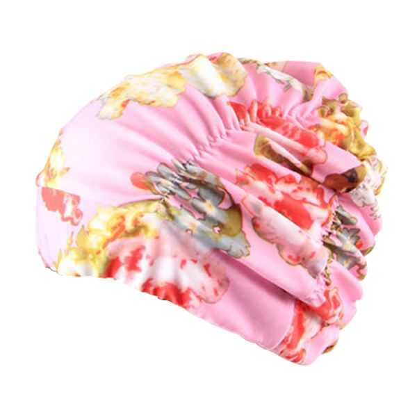 women hat elastic stretch bathing nylon fashion swimming cap flower printed beach pleated long hair pool
women hat elastic stretch bathing nylon fashion swimming cap flower printed beach pleated long hair pool