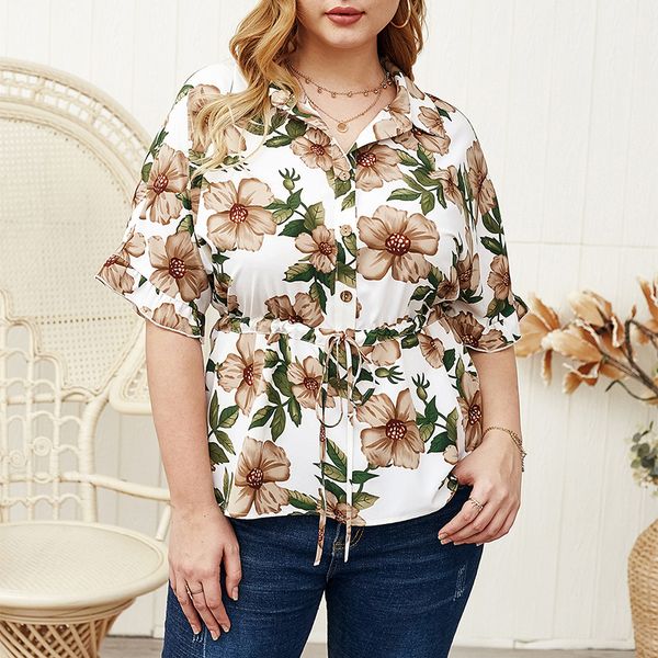 women's blouses & shirts plus size white blouse shirt women summer turn down collar short sleeve floral print casual large ladies
women's blouses & shirts plus size white blouse shirt women summer turn down collar short sleeve floral print casual large ladies
