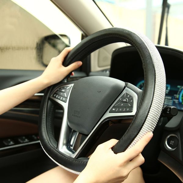 nice crystal rhinestone car leather steering wheel covers cap steering-wheel cover auto car interior accessories
nice crystal rhinestone car leather steering wheel covers cap steering-wheel cover auto car interior accessories