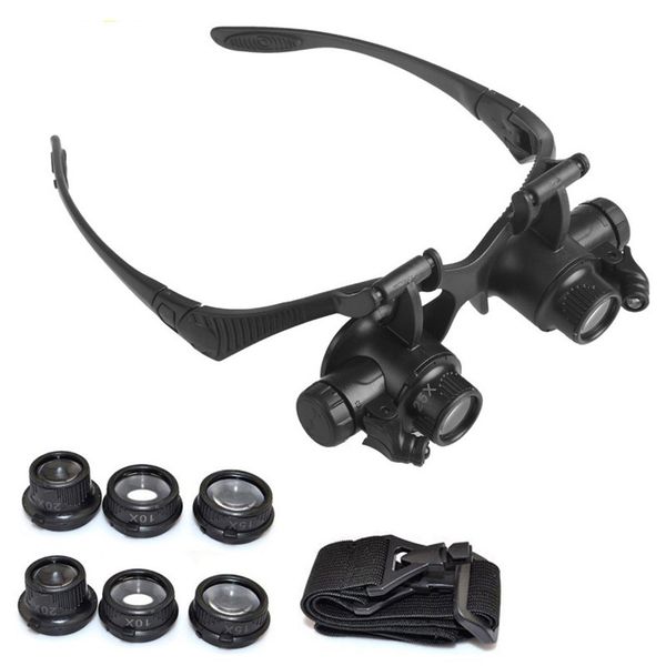 multi 10x 15x 20x 25x led magnifier double eye glasses loupe lens jeweler watch repair magnifier measurement tools dhl
multi 10x 15x 20x 25x led magnifier double eye glasses loupe lens jeweler watch repair magnifier measurement tools dhl