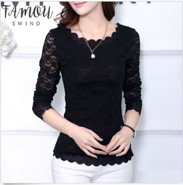 fashion women long sleeve casual lace blouse loose long sleeve cotton slim simple pure color, White
fashion women long sleeve casual lace blouse loose long sleeve cotton slim simple pure color, White