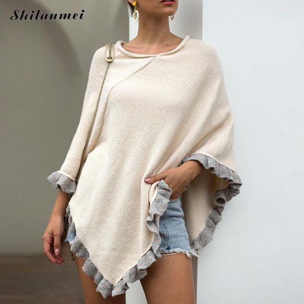women winter knitted cloak sweater coat european weave tassel irregular khaki blue red partywear sweters women invierno 2019, Black
women winter knitted cloak sweater coat european weave tassel irregular khaki blue red partywear sweters women invierno 2019, Black