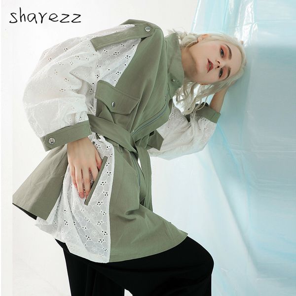 sharezz 2020 новая весна стенд ошейник с длинным рукавом кружева назад split joint большой размер куртки траншею пальто для женщин мода tide, Tan;black
sharezz 2020 новая весна стенд ошейник с длинным рукавом кружева назад split joint большой размер куртки траншею пальто для женщин мода tide, Tan;black