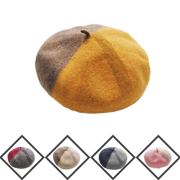 korean wool color patchwork retro beret hat female fashion autumn winter warm walking cap painter female, Blue;gray
korean wool color patchwork retro beret hat female fashion autumn winter warm walking cap painter female, Blue;gray