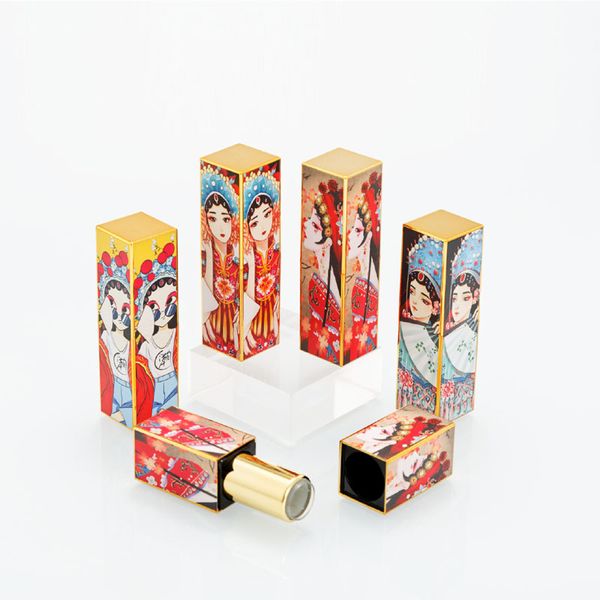 peking opera design empty lipstick tube magnetic lip balm containers lip rouge refillable package makeup tools
peking opera design empty lipstick tube magnetic lip balm containers lip rouge refillable package makeup tools