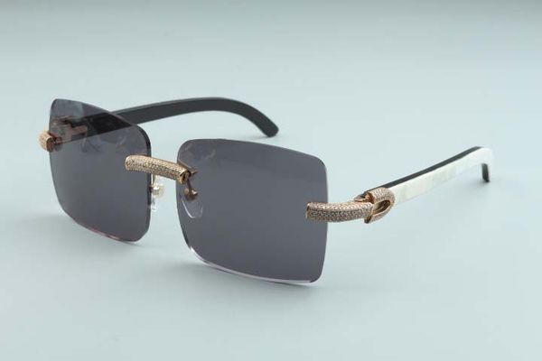 2020 new large square sunglasses full diamond glasses t3524012-1 luxury boundless natural black textured horn frame, White;black
2020 new large square sunglasses full diamond glasses t3524012-1 luxury boundless natural black textured horn frame, White;black