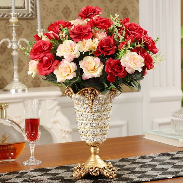 european luxury diamond resin vase high-grade fashionable creative home crafts figurine decoration livingroom table flower pot
european luxury diamond resin vase high-grade fashionable creative home crafts figurine decoration livingroom table flower pot