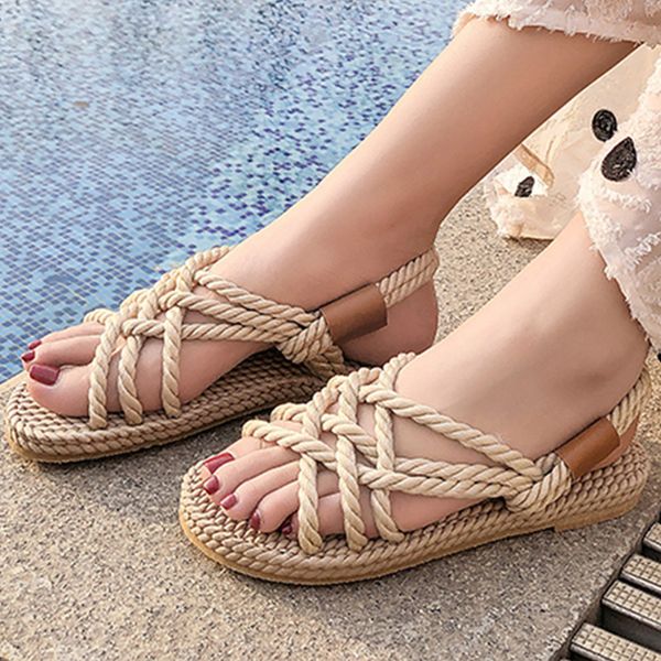 gladiator rope sandals women's summer shoes 2019 new beach shoes women sandals platform slides flip flops buty damskie, Black
gladiator rope sandals women's summer shoes 2019 new beach shoes women sandals platform slides flip flops buty damskie, Black