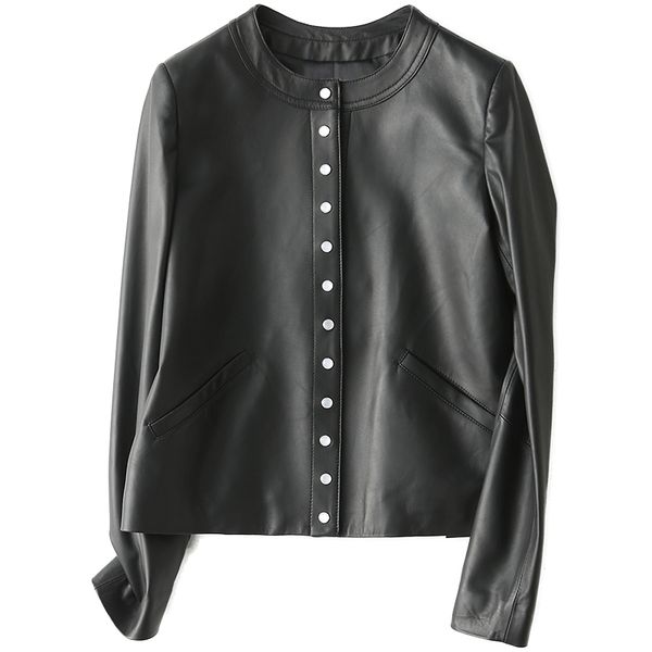 women genuine leather jacket real sheepskin black short female coat autumn winter plus size 3xl
women genuine leather jacket real sheepskin black short female coat autumn winter plus size 3xl