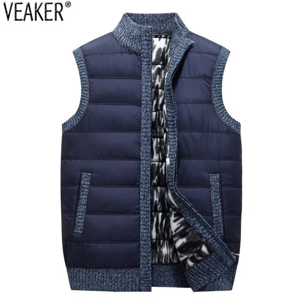 2018 new men's thick vest coat male autumn winter sleeveless sweatercoat knitted down vest sweaters jacket outerwear -3xl, White;black
2018 new men's thick vest coat male autumn winter sleeveless sweatercoat knitted down vest sweaters jacket outerwear -3xl, White;black
