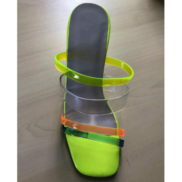 2020 fluorescent color summer new shoes woman slip on fashion square toe slides ladies high heel size 41 42 women's slippers, Black
2020 fluorescent color summer new shoes woman slip on fashion square toe slides ladies high heel size 41 42 women's slippers, Black