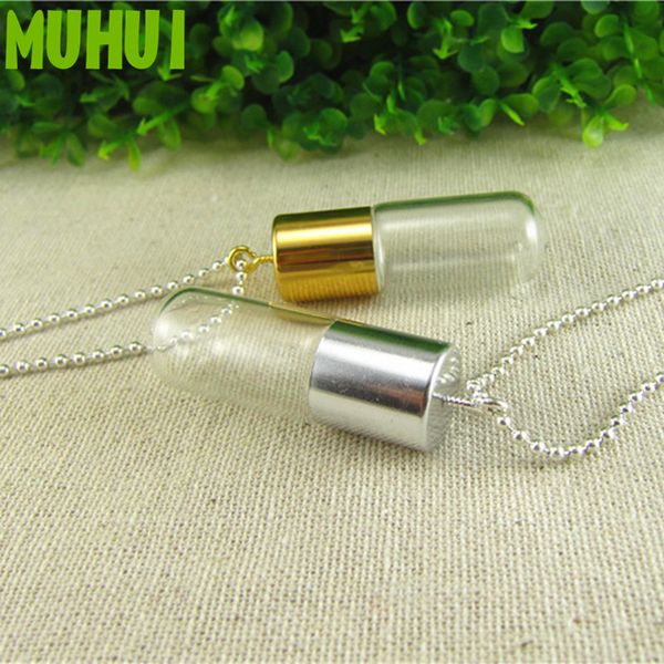3ml 4.5cm creative glass bottle pendant necklace perfume, essential oil keep small bottle necklaces for women collares 19191, Silver
3ml 4.5cm creative glass bottle pendant necklace perfume, essential oil keep small bottle necklaces for women collares 19191, Silver