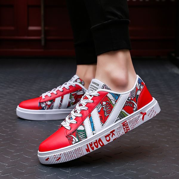 2019 casual men sneakers platform shoes breathable graffiti mesh male shoes streetwear comics walking men vulcanized shoes t200413, Black
2019 casual men sneakers platform shoes breathable graffiti mesh male shoes streetwear comics walking men vulcanized shoes t200413, Black