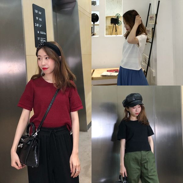 small women's wear 2020 short skirt jeans summer short ice silk knitted t-shirt round neck casual high jeans xs, White
small women's wear 2020 short skirt jeans summer short ice silk knitted t-shirt round neck casual high jeans xs, White