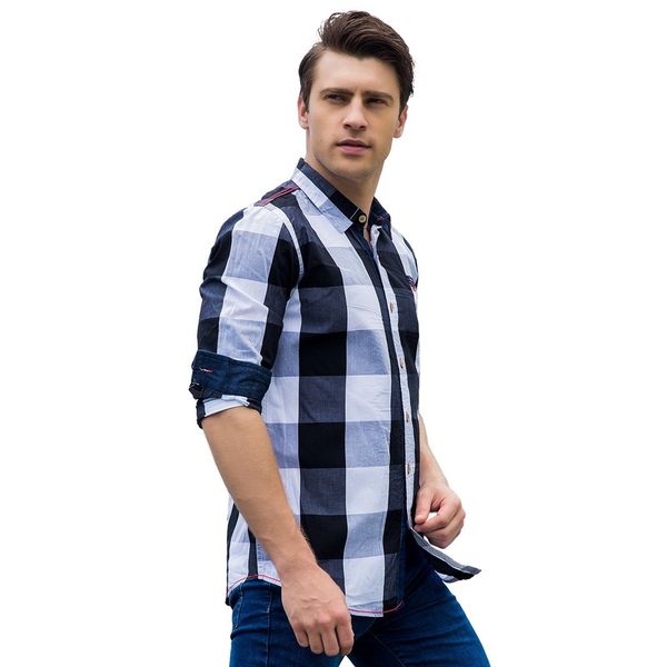 selling product in 2020 new european american men's casual long-sleeved shirt cotton plaid shirt men's clothing, White;black
selling product in 2020 new european american men's casual long-sleeved shirt cotton plaid shirt men's clothing, White;black