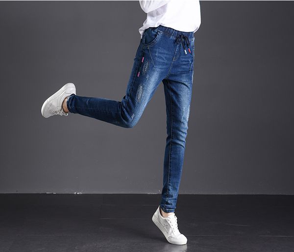 blueberry women's tailored waist and hip princess jeans bk3626, Blue