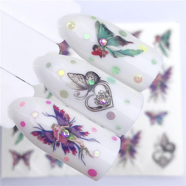 1 pc butterfly fairy / vintage butterfly beauty water transfer stamping nail art tips nail decor manicure deca, Black
1 pc butterfly fairy / vintage butterfly beauty water transfer stamping nail art tips nail decor manicure deca, Black