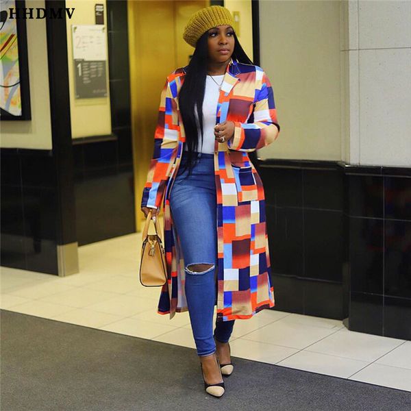 hhdm new fashion 2020 casual turn-down collar long coat single-breasted high street plaid print coat, Black;brown
hhdm new fashion 2020 casual turn-down collar long coat single-breasted high street plaid print coat, Black;brown