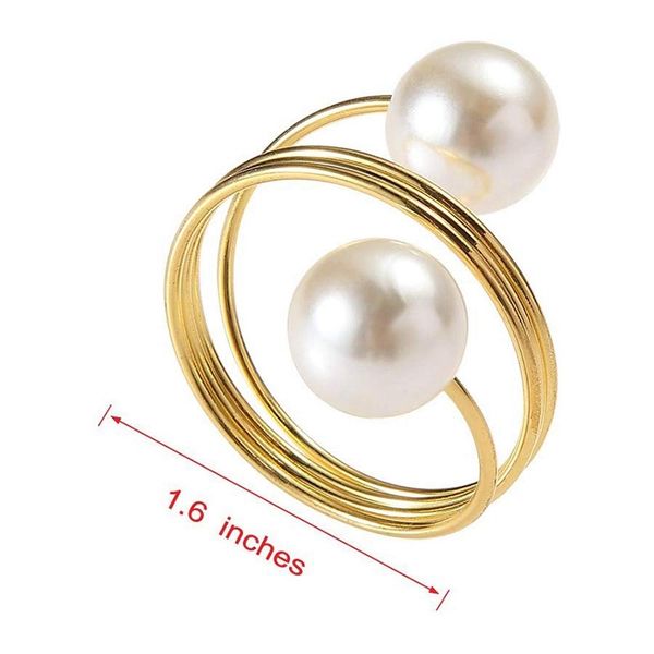 6 pcs pearl napkin rings, napkin holders, serviette buckle for wedding reception, festivals, banquet, rehearsal dinner, table de napkin ring
6 pcs pearl napkin rings, napkin holders, serviette buckle for wedding reception, festivals, banquet, rehearsal dinner, table de napkin ring