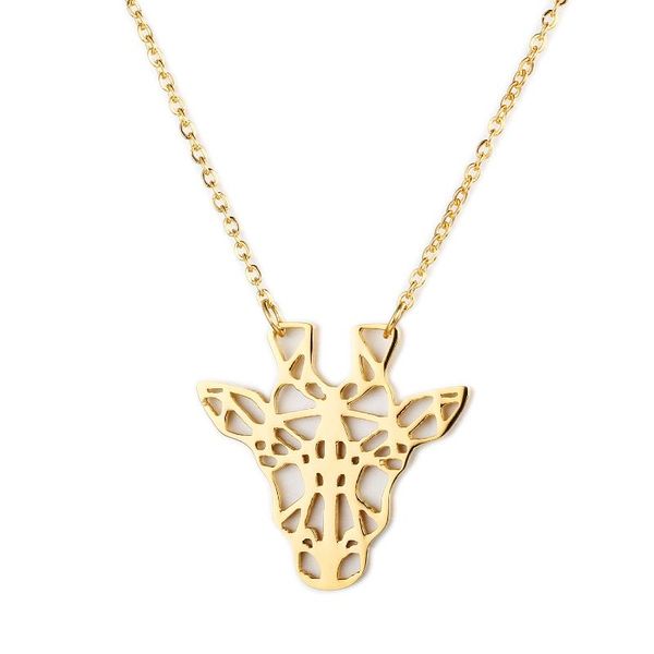 pendant necklaces stainless steel giraffe necklace cute simple animal for women, Silver
pendant necklaces stainless steel giraffe necklace cute simple animal for women, Silver