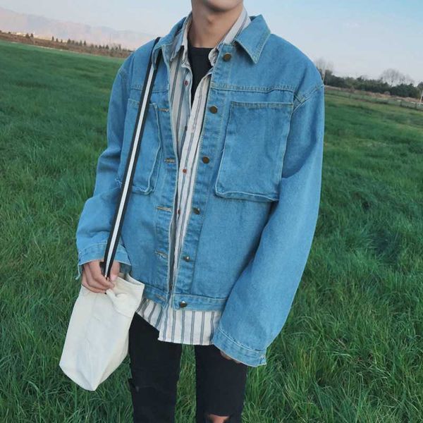 spring 2017men selling vintage wash light blue denim jacket male leisure personality a pale blue coat dark grey clothes bag mail, Black;brown
spring 2017men selling vintage wash light blue denim jacket male leisure personality a pale blue coat dark grey clothes bag mail, Black;brown