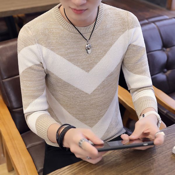 new au2018 wintumn winter men's sweater men stripe pink red sweaters slim fit pullover men's knit male o-neck knittwear clothing, White;black
new au2018 wintumn winter men's sweater men stripe pink red sweaters slim fit pullover men's knit male o-neck knittwear clothing, White;black