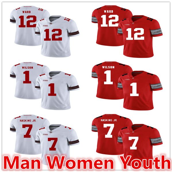 customize ncaa ohio state buckeyes football jerseys denzel ward 12 dwayne haskins 7 dontre wilson 1 jersey any name number s-5xl, Black
customize ncaa ohio state buckeyes football jerseys denzel ward 12 dwayne haskins 7 dontre wilson 1 jersey any name number s-5xl, Black