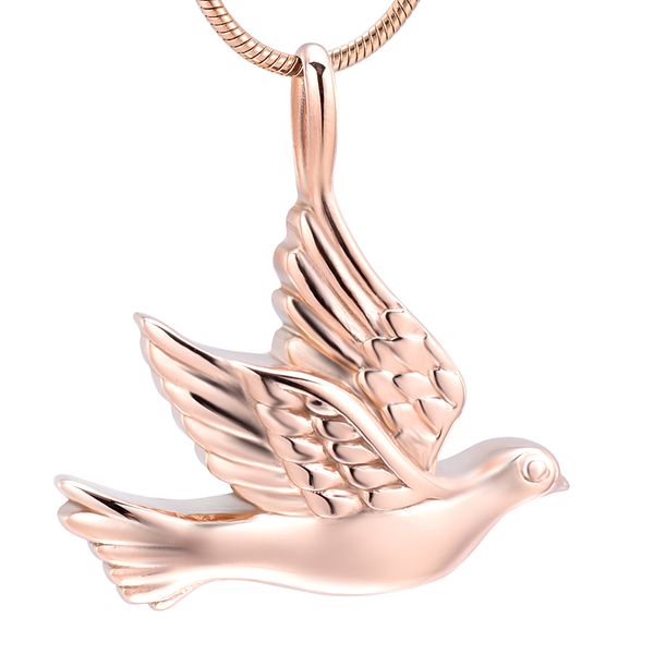 lkj10041 pink gold color stainless steel peace dove cremation ashes necklace pendant for pet keepsake memorial urn jewelry, Silver
lkj10041 pink gold color stainless steel peace dove cremation ashes necklace pendant for pet keepsake memorial urn jewelry, Silver