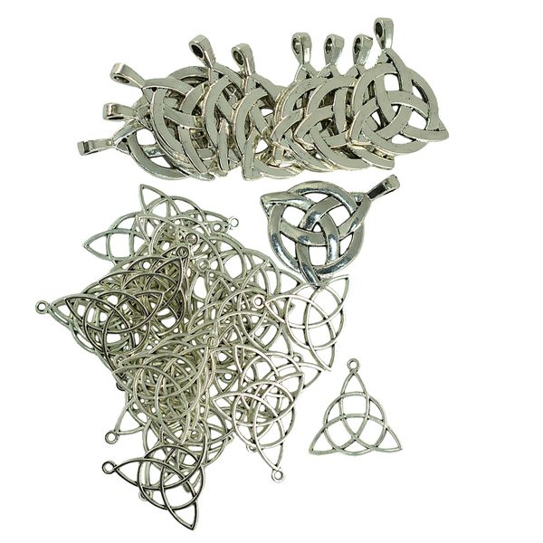 40 pieces wholesale antique triangle celtic knot diy jewelry charms triquetra beads, Black
40 pieces wholesale antique triangle celtic knot diy jewelry charms triquetra beads, Black