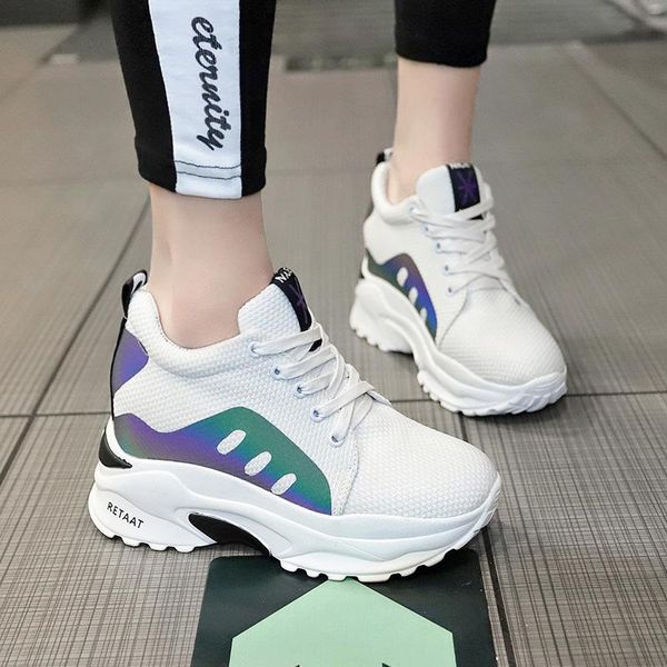 women shoes height increasing shoes casual sports shoes wedge high heel women sneaker, Black;white
women shoes height increasing shoes casual sports shoes wedge high heel women sneaker, Black;white