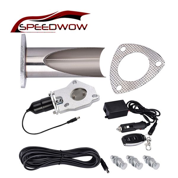 speedwow 2.25 inch electric stainless exhaust cutout with remote control with be cut pipe exhaust cut out valve motor kit
speedwow 2.25 inch electric stainless exhaust cutout with remote control with be cut pipe exhaust cut out valve motor kit