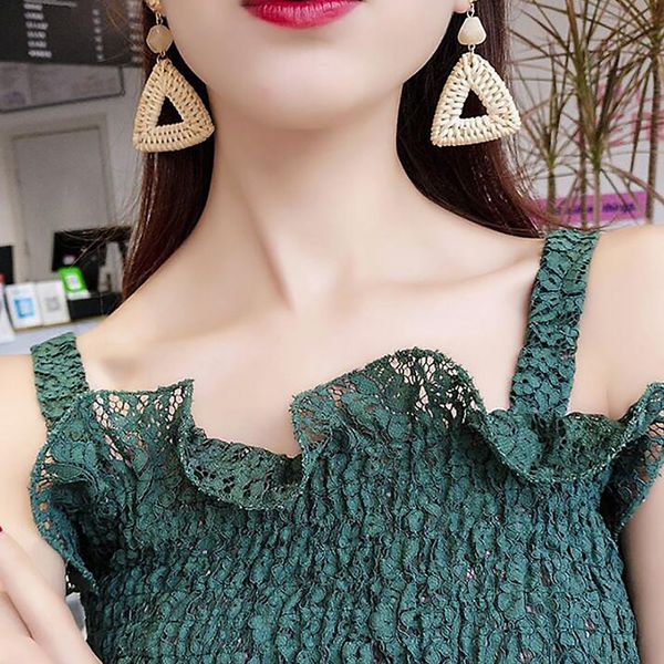 geometric rattan woven drop earrings for women 2019 statement dangle earring fashion jewelry accessories wedding gift, Silver
geometric rattan woven drop earrings for women 2019 statement dangle earring fashion jewelry accessories wedding gift, Silver