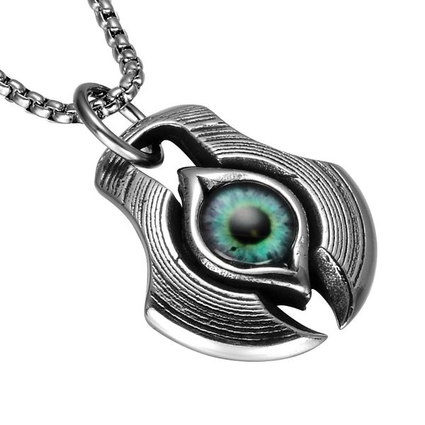 trendy punk style blue evil eye necklace men power accessories fashion turkish jewelry titanium stainless steel pendant, Silver
trendy punk style blue evil eye necklace men power accessories fashion turkish jewelry titanium stainless steel pendant, Silver