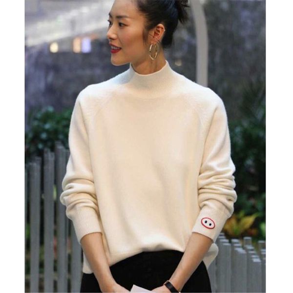 beliarst 2019 new autumn and winter sweater women's half-high collar pullover slim thin knit bottoming sweater large size, White;black
beliarst 2019 new autumn and winter sweater women's half-high collar pullover slim thin knit bottoming sweater large size, White;black