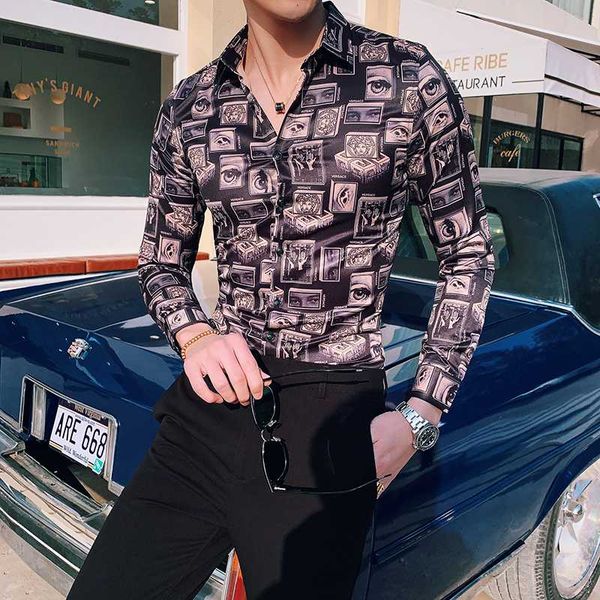 прилив новый шаблон печати рубашка барокко slim fit party club рубашка мужчины camisa homem мужской с длинным рукавом весенняя одежда, White;black
прилив новый шаблон печати рубашка барокко slim fit party club рубашка мужчины camisa homem мужской с длинным рукавом весенняя одежда, White;black