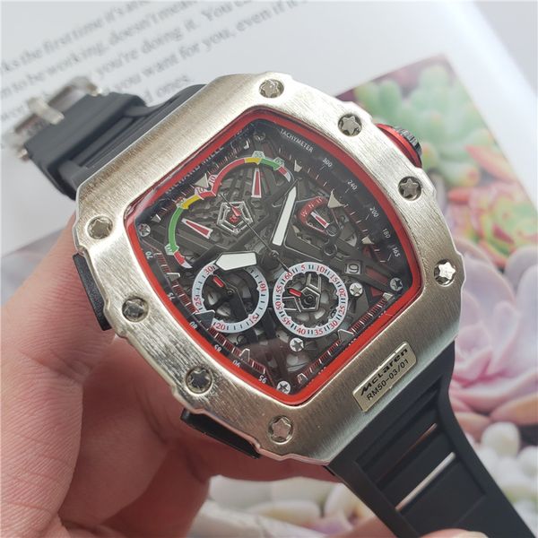 men luxury skeleton watch multi-function satch men's luxury designer master watch rubber sport watch military quartz clock, Slivery;brown
men luxury skeleton watch multi-function satch men's luxury designer master watch rubber sport watch military quartz clock, Slivery;brown