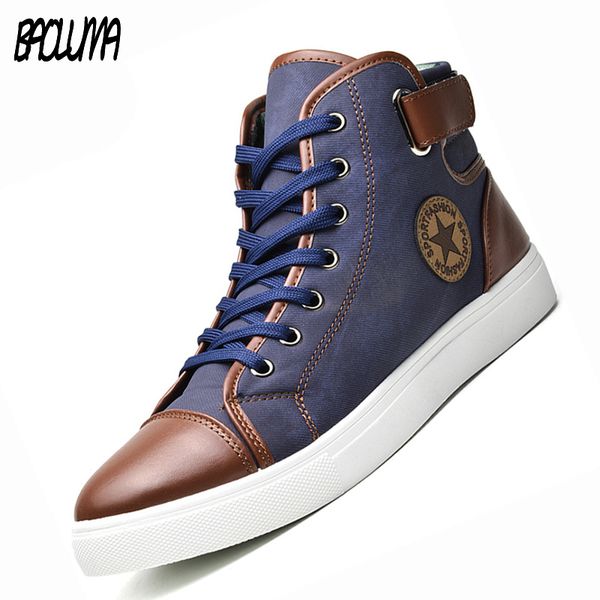 mens конструктора тренеры high top мужская обувь холст мужчины повседневная обувь осень зима мужчины обувь лоскутная плюс размер 45 46 47 t2, Black
mens конструктора тренеры high top мужская обувь холст мужчины повседневная обувь осень зима мужчины обувь лоскутная плюс размер 45 46 47 t2, Black