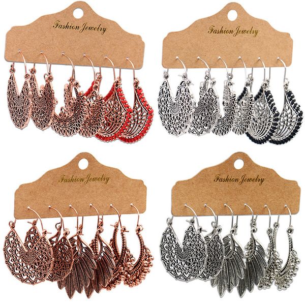 vintage bronze earring set for women jewelry ethnic bohemia alloy geometric leaf tassel hollow dangling earrings brincos, Silver
vintage bronze earring set for women jewelry ethnic bohemia alloy geometric leaf tassel hollow dangling earrings brincos, Silver