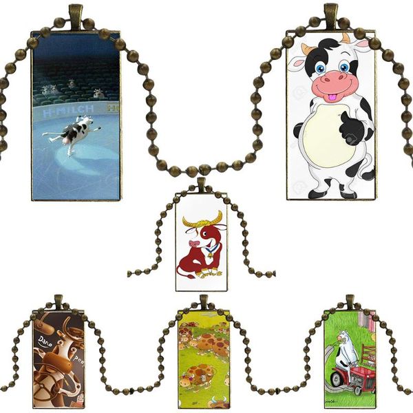 funny animal cartoon cow design fashion vintage glass women rectangle necklace pendants for girls wholesale, Silver
funny animal cartoon cow design fashion vintage glass women rectangle necklace pendants for girls wholesale, Silver