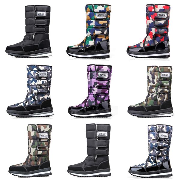 new arrival luxury designer women men boots camo half boot mens snow winter boots waterproof platform booties 36-46, Black
new arrival luxury designer women men boots camo half boot mens snow winter boots waterproof platform booties 36-46, Black