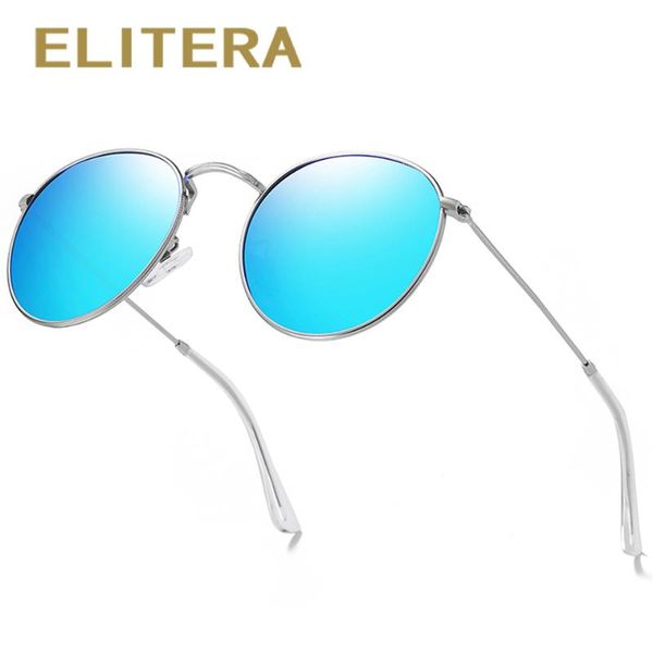 elitera classic reflective sunglasses women men round retro sun glasses stainless steel eyewear, White;black
elitera classic reflective sunglasses women men round retro sun glasses stainless steel eyewear, White;black