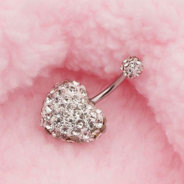 elegant crystal love heart dangle button belly navel ring bar body jewelry 14g, Slivery;golden
elegant crystal love heart dangle button belly navel ring bar body jewelry 14g, Slivery;golden