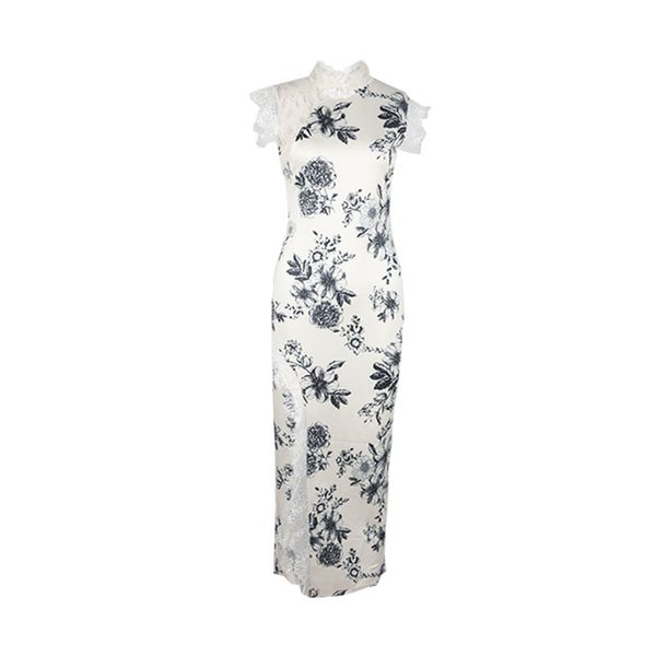 2019 new women cheongsam traditional slim lace print flower dress chinese female evening party gown vintage qipao vestidos s-l, Red
2019 new women cheongsam traditional slim lace print flower dress chinese female evening party gown vintage qipao vestidos s-l, Red