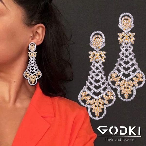 dangle & chandelier godki african party earring for women wedding cubic zirconia dubai bridal jewelry 2021, Silver
dangle & chandelier godki african party earring for women wedding cubic zirconia dubai bridal jewelry 2021, Silver