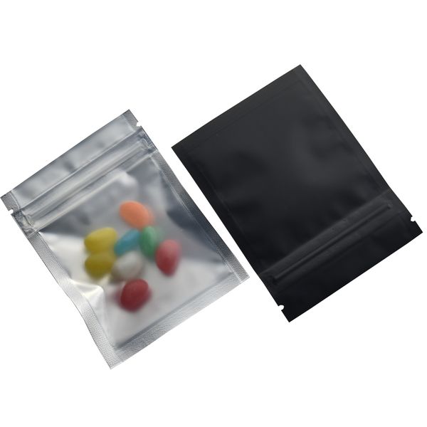 100 pieces matte clear / black aluminum foil resealable packing bags 7.5*10cm reclosable mylar zipper zip lock bag gorcery food pack pouch
100 pieces matte clear / black aluminum foil resealable packing bags 7.5*10cm reclosable mylar zipper zip lock bag gorcery food pack pouch