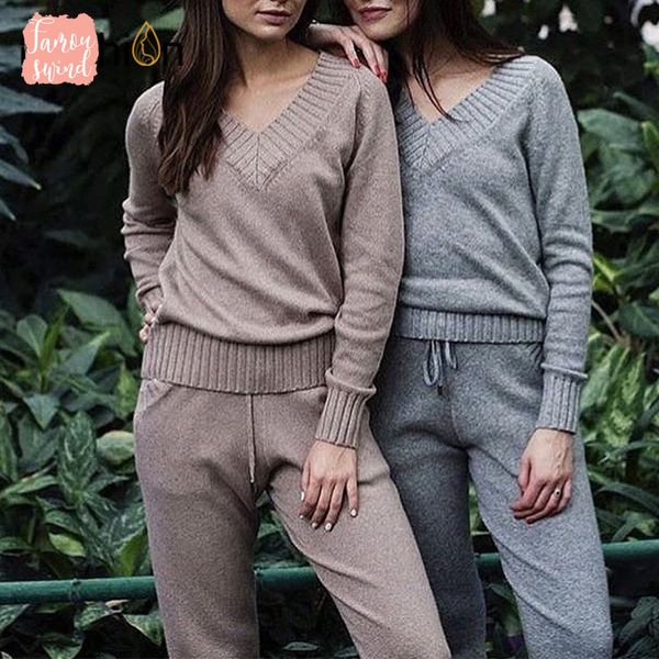 sweater women pants and sets knitted sweaters suit 2pcs track suits woman casual knitted trousers jumper clothing set, White
sweater women pants and sets knitted sweaters suit 2pcs track suits woman casual knitted trousers jumper clothing set, White