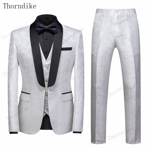 thorndike 2020 new design mens stylish embroidery white floral pattern suits stage singer wedding groom tuxedo costume, White;black
thorndike 2020 new design mens stylish embroidery white floral pattern suits stage singer wedding groom tuxedo costume, White;black